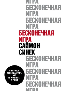 Саймон Синек Бесконечная игра. В бизнесе побеждает тот, кто не участвует в гонке обложка книги